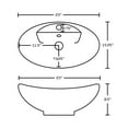 thumbnail image 4 of Imaginations Américaines 23-po. W Vessel Set Blanc, 4 of 7