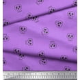 thumbnail image 2 of Soimoi Purple Rayon Fabric Skull Skull Decor Fabric Printed Yard 42 Inch Wide, 2 of 3