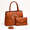 8867Earthy yellow, variant on Women's Vegan Leather Handbag Set Structured Top Handle Satchel with Matching Clutch Tote Bag for Work & Everyday Use
