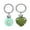 Green chrysanthemum, variant on Fashionable Double Use Flower Leaf Hat Clip Key RingsC0rr0s10nResistant Alloy Compact Size for Travel Outfits