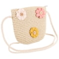 thumbnail image 3 of Niñas pequeñas bolsas de paja bolso de cuerpo de paja lindo bolso de hombro de paja bolso tejido para niñas, 3 of 6