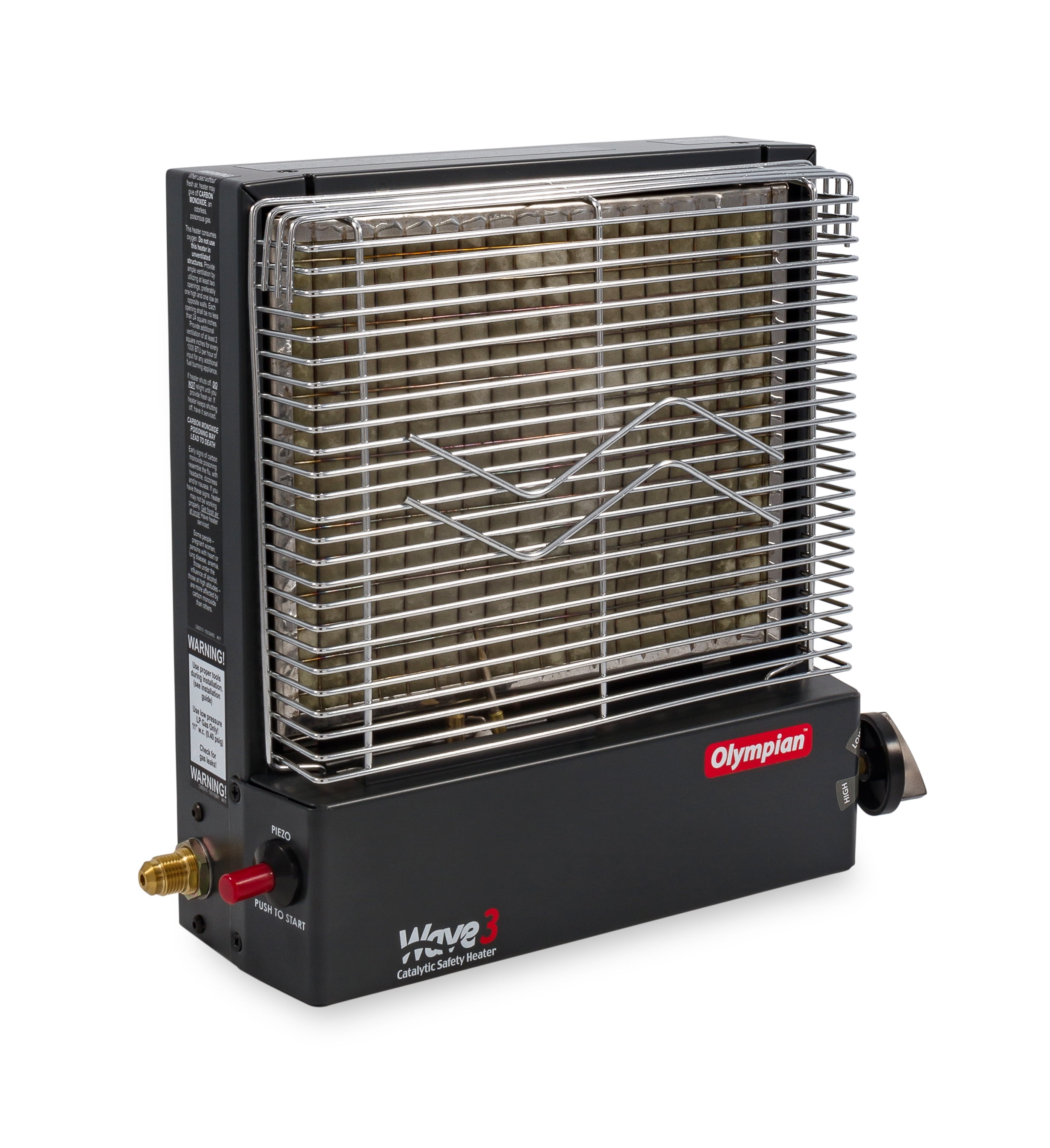 Camco Olympian Wave 3 Catalytic Heater | Self-Generating Piezo Starter |  Heats up to 100 Square Feet | Multicolor (57331) - Walmart.com
