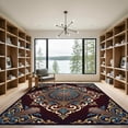 thumbnail image 2 of ODIKA 4' x 6' Machine Washable Non-Slip Area Rug, oriental paisley High Traffic Rug, Red, 1136375, 2 of 7