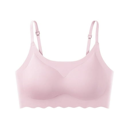 

PEASKJP Women s Sports Bras Lightweight Sports Bras for Women Seamless Comfortable Yoga Bra with Removable Pads Pink M