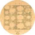 thumbnail image 1 of Ahgly Company Indoor Round Oriental Brown Traditional Area Rugs, 3' Round, 1 of 4