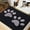 Black and Grey, variant on Smiry Dog Door Mats for Muddy Shoes and Paws, Non Slip Low-Profile Washable Indoor Doormats, Absorbent Dirt Trapper Entryway Rugs, 36"x24", Dark Grey