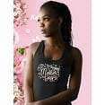 thumbnail image 2 of Mothers Day Cluttered Text Racerback Tank Women -Image by Shutterstock, Female Small, 2 of 4