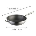 thumbnail image 2 of OULII Honeycomb Wok Stainless Steel for Frying Cookware with Easy to Clean Design 1Pcs, 2 of 8