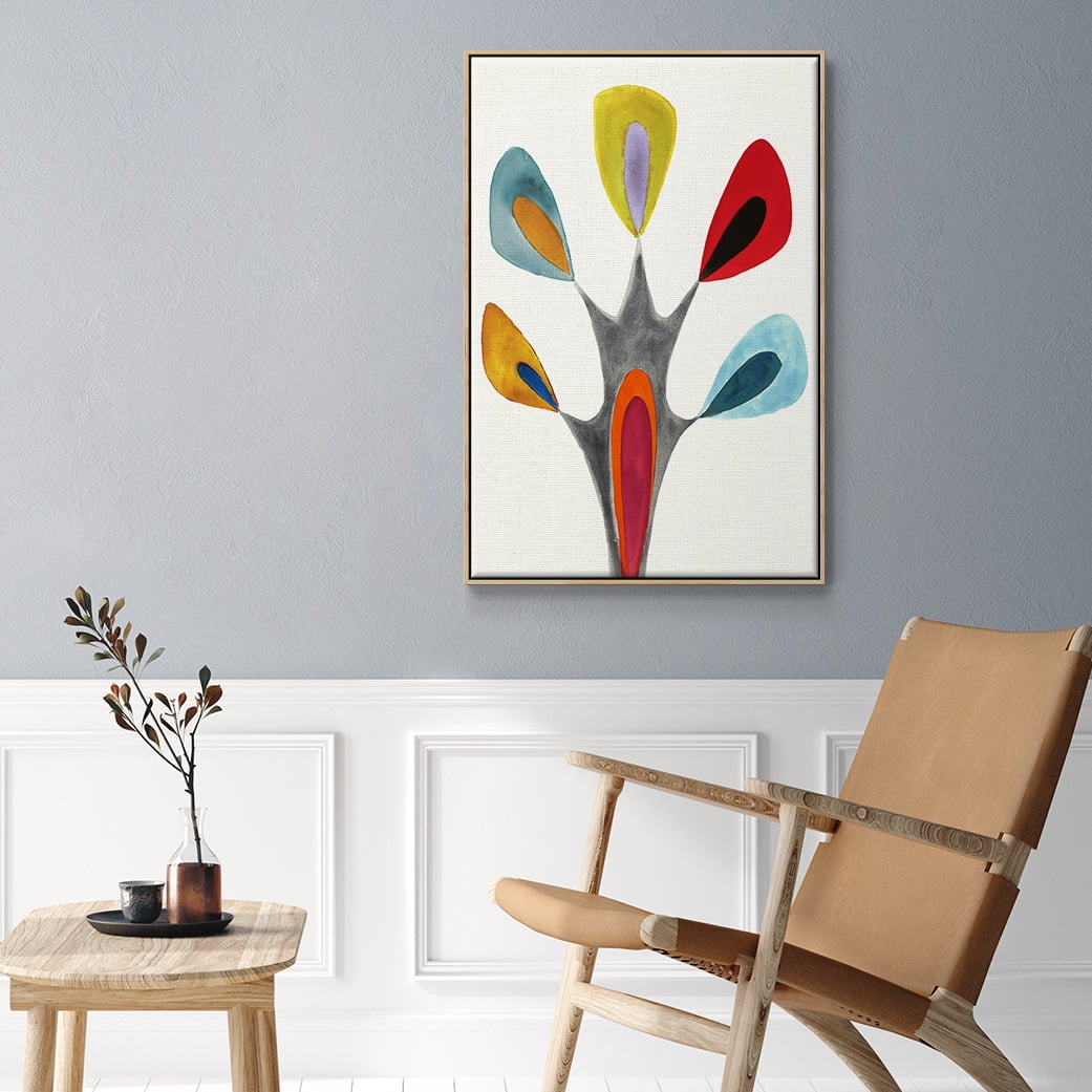 Magic Tricks II Framed Premium Gallery Wrapped Canvas - Ready to Hang - 25 x 37 - Natural Wood Floating Frame