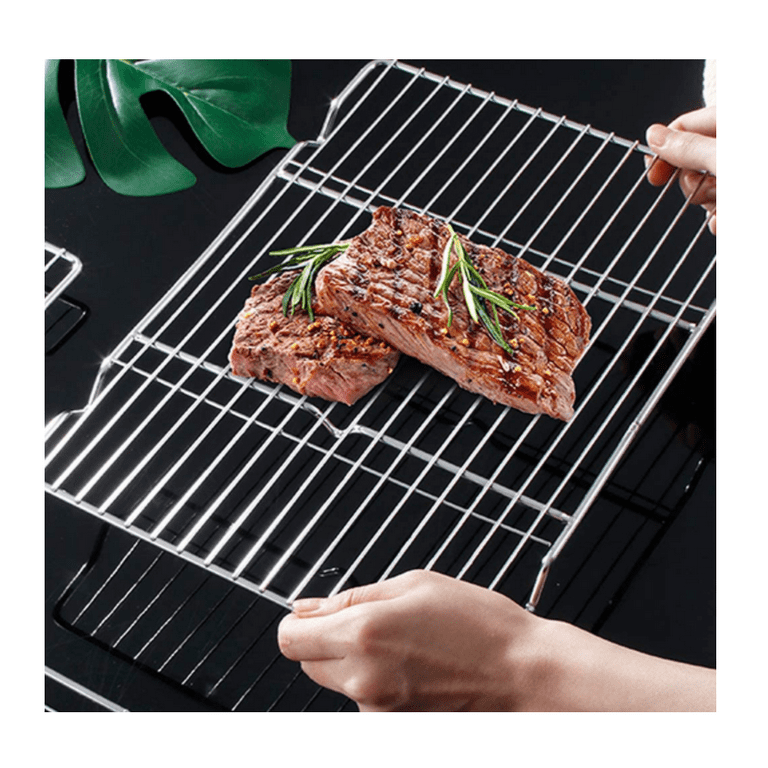 Cooling Rack Set of 1 Stainless Steel Small Grill Wire Rack for Baking  Steaming Cooking Roasting