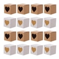 thumbnail image 1 of 60Pcs Square Kraft Paper Boxes Candy Gift Cake Packing Heart-shaped Boxes, 1 of 7