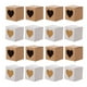 thumbnail image 1 of EeaseMX 60 cajas cuadradas de papel kraft con forma de corazón para dulces, regalos y pasteles., 1 of 7