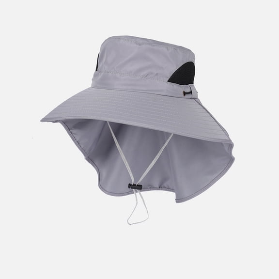 HONHUZH Summer Hats Unisex Solid Color Fisherman Sun Hat Foldable Summer Beach Outdoor Cap