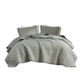 thumbnail image 5 of Farmhouse Bedding Sets Sage Green Queen Quilt Set with Ruffle Trim Lightweight Cozy Microfiber, 5 of 11