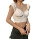 thumbnail image 5 of Txlixc Mujeres Moda Manga corta Color sólido Tops Elegante fuera del hombro Crop Top Txlixc Sexy, 5 of 9