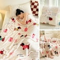 thumbnail image 1 of EGNMCR 39 Inches Long 27.5 Inches Wide Face Towel Blanket Flannel Blanket With Christmas Style Children's Nap Wool Cover Blanket Christmas Coral Flannel Thick Blanket facecloth blanket, 1 of 6