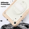 thumbnail image 4 of Funda para Samsung Galaxy Tab A11 Plus de 11 pulgadas (2025) y A9 Plus de 11 pulgadas (2023), resistente, a prueba de golpes, con soporte giratorio de 360° y correa de mano/bandolera., 4 of 9