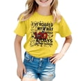 thumbnail image 4 of HABDGIKS T-Shirts pour Filles Garçon Imprimé Décontracté Col Rond Manches Courtes Amples Mignons, 4 of 4
