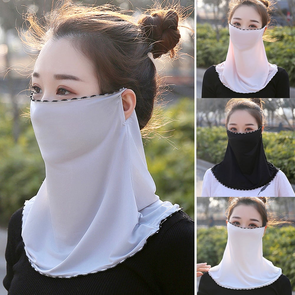 Women's Reusable Flower Face Mask Cover Scarf Washable Outdoor Sun Protection 