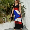 thumbnail image 6 of PUERTO RICAN FLAG by Solomaskx Sleeveless Dress Dresses Women Summer Evening Dresses Ladies Bohemia Long Dresses, 6 of 9