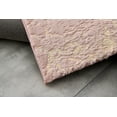 thumbnail image 4 of Lily Luxury Chinchilla Faux Fur Abstract Gilded Rectangular Area Rug, 4 of 8
