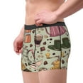 thumbnail image 2 of Pofeuu Coffee Makers Macaroons Chocolate Print Men’s Boxer Briefs, Moisture-Wicking Underwear, Regular,Trunk-Large, 2 of 5
