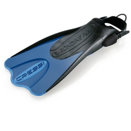 - Cressi Palau SAF Short Blade Open Heel Fins (Small-Medium, Blue)