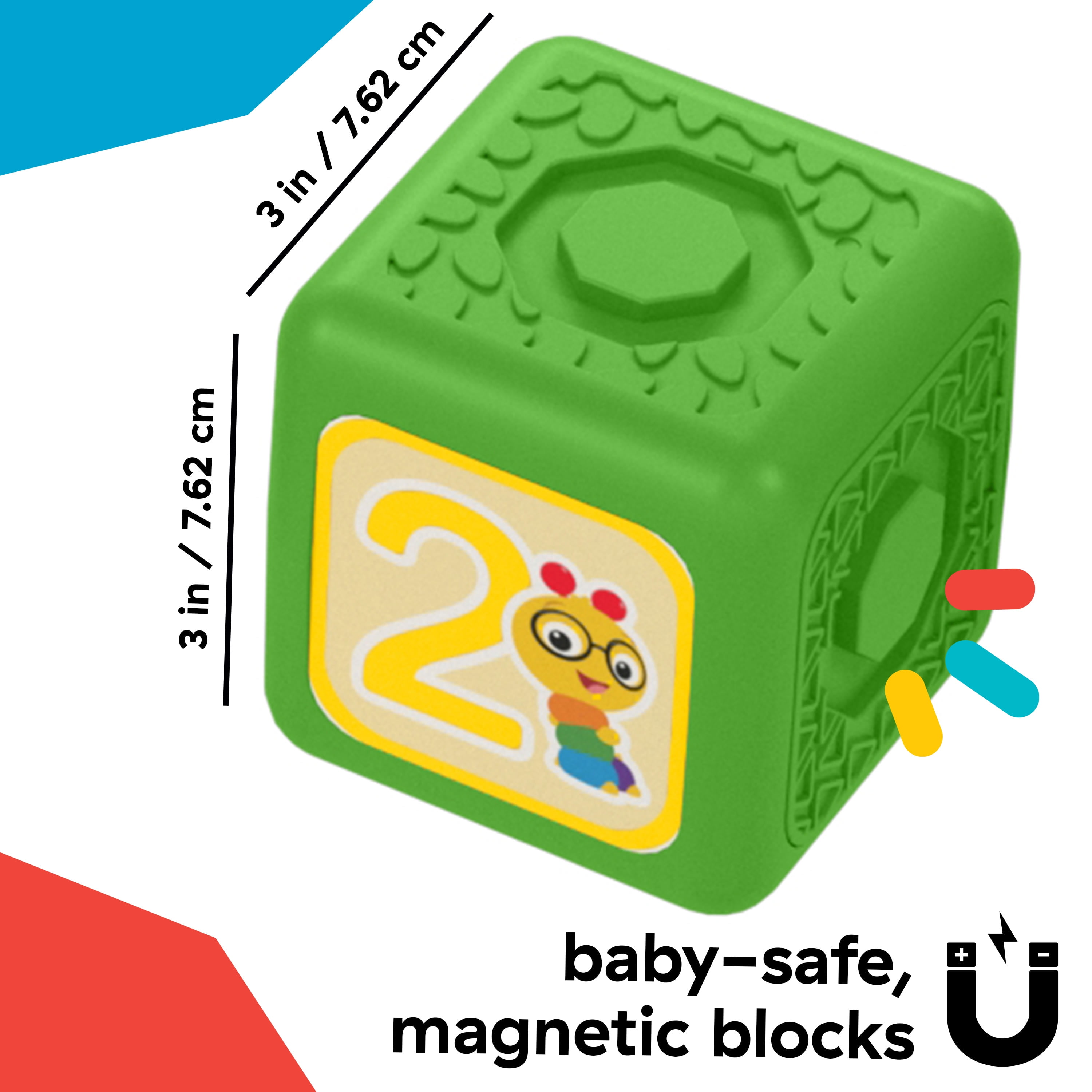 Baby Einstein Connectables 20-Piece Magnetic Activity Blocks for Babies 6 Months+ Unisex