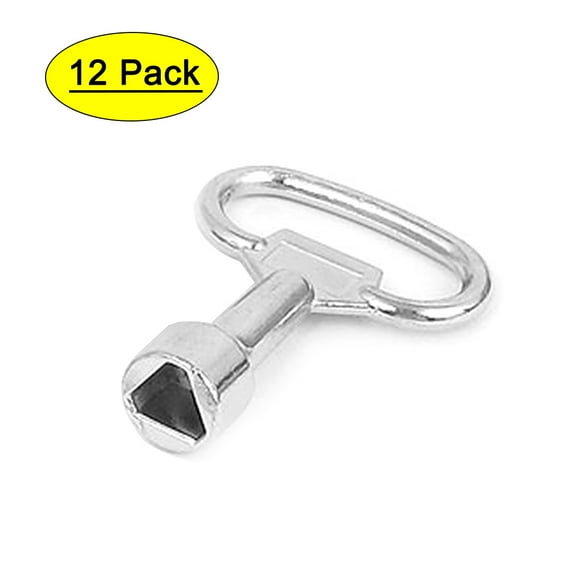 12pcs Cupboard Train Triangle Socket Spanner Key for 9mm Panel Lock