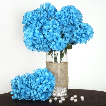 Extra Large Purple Color - Efavormart 56 Large Chrysanthemum Mums Ballsfor DIY Wedding Bouquets Centerpieces Arrangements Party Home Decorations - 4 bushes