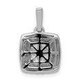 thumbnail image 3 of Finest Gold 14K White Gold 1 CTW Diamond Square Cluster Pendant, 3 of 4