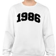 thumbnail image 2 of 1986 College Style Sweatshirt Unisex 4X-Large White, 2 of 5