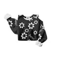 thumbnail image 5 of JGNGSHN Halloween Sweatshirt Women Long Sleeve Flannel Dropped Shoulder Pullover Top Boo Letter Sweater Spooky Season Oversize Fall Clothes, 5 of 5