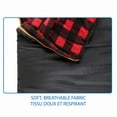 thumbnail image 2 of Ozark Trail -10C Sleeping Bag, 85"(L) x35" (W),Temp Rating +14℉/-10℃, Polyester Fabric Outer, Black, 2 of 9