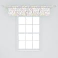 thumbnail image 2 of Ambesonne Colorful Window Valance, Pastel Toned Mushrooms, 54" X 12", Multicolor, 2 of 3