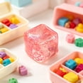 thumbnail image 4 of Stress Balls Ice Cube, Square Stress Cube with Sequins, Soft Silicone Squeezable T-oy - Slow Rising Stress Relief Sensory T-oys for Adults Ice Cube Fidget Squeezable Stress Ball TPR Material, 4 of 6