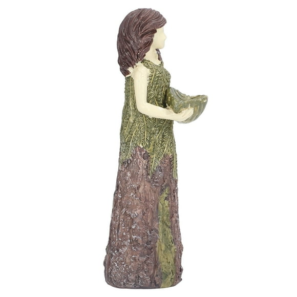 Comedero para pájaros con estatua de hada, comedero para pájaros con estatua de hada, comedero para pájaros con estatua de diosa, comedero para pájaros elegante y moderno