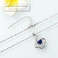 thumbnail image 4 of Cremation Jewelry Heart Urn Necklace for Ashes for Women Memorial Keepsake Simulated Birthstone Pendant for Loved Ones, 4 of 5