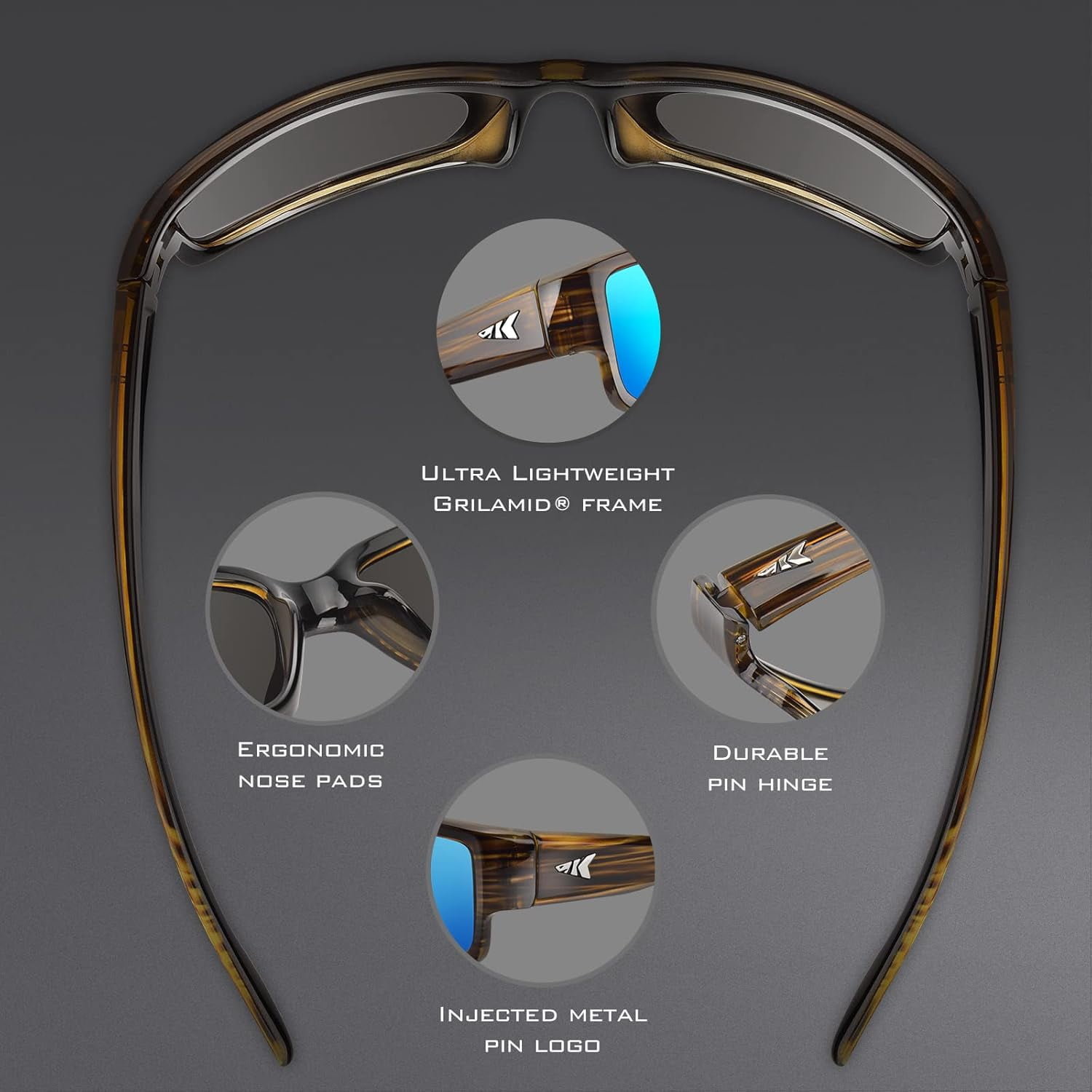 KastKing Skidaway Polarized Sport Sunglasses, UV Protection for Fishing & Driving
