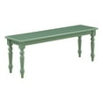 thumbnail image 1 of Pemberly Row Rubberwood Farmhouse Dining Bench in Equestrian Green, 1 of 4