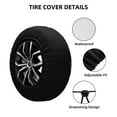 thumbnail image 5 of PUREYAH Purple Hibiscus Floral Botanical Rv Spare Tire Cover, Wheel Covers Protectors Universal Fit for Camping Travel Trailer Truck 14 inch, 5 of 6