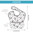 thumbnail image 4 of Hirioo Funny Chicken for Baby Waterproof Pocket Bib Adjustable Closed for Babies Toddlers with Large Pocket 6-24Months, 4 of 8