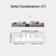 thumbnail image 1 of Italian Designer Light Luxury Genuine Leather Corner Combination New Arrival Minimalist Large Villa High-end Custom Sofa Set My Lux Decor Round, 1 of 12