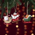 thumbnail image 5 of Gcvizuso Christmas Ornaments Clearance! Christmas Hanging Decorations, Christmas Tree Colored Resin Sleigh Pendant Christmas Decoration Diy Hanging Santa Snowman Hanging Ornaments, 5 of 8