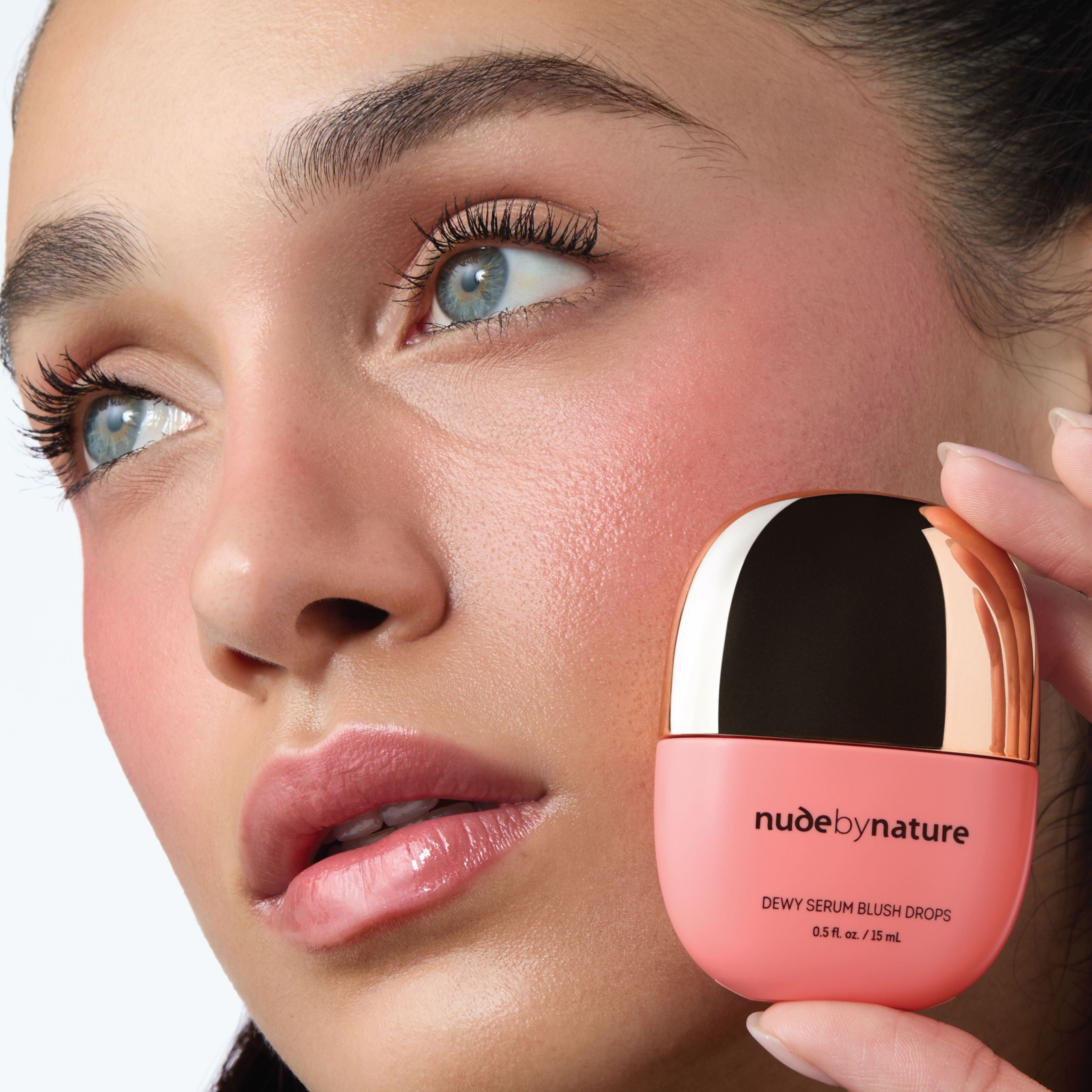 Nude by Nature Dewy Serum Liquid Blush, 03 Peach Crush