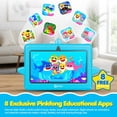 thumbnail image 3 of Contixo Baby Shark Kids Tablet, 7 inch 32GB, Parental Controls, Ages 3-12, Blue, 3 of 8
