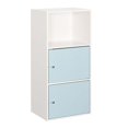 thumbnail image 1 of Xtra Armoire de Rangement 2 Portes avec Finition Bois Blanc et Vert d'Eau, 1 of 4