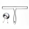 thumbnail image 1 of Escobilla de goma para ducha multiusos para puertas de ducha, baño, ventanas y cristales de coche, acero inoxidable, 10 pulgadas ER, 1 of 5