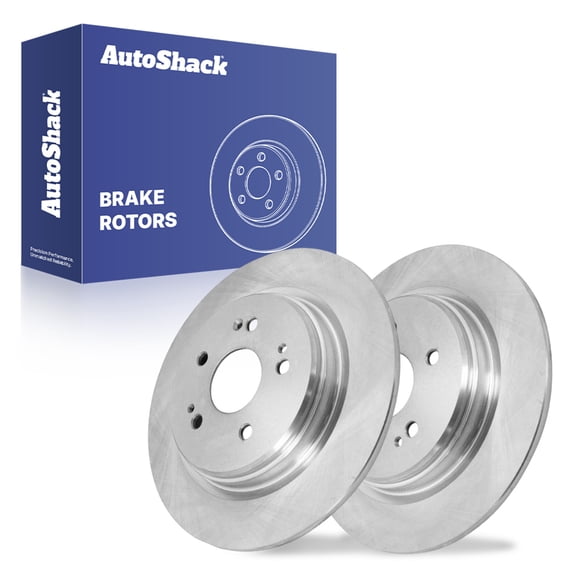 AutoShack 12.2" (310 mm) Rear Solid Brake Rotors | Replacement for 2017-2025 Honda CR-V | 2-PC Set