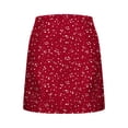 thumbnail image 6 of PYGNJK Women's Plus Size Printed Skirts High Waist Underneath Boho Tiered Flowy Tennis Skirts Casual Mini Skirt, 6 of 6